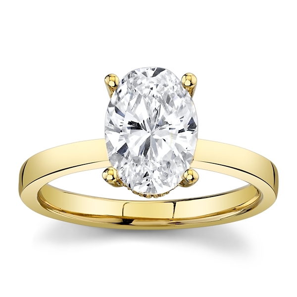 RB Signature 14k Yellow Gold Diamond Engagement Ring Setting 0.05 ct. tw.
