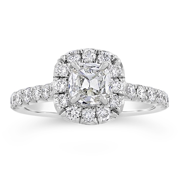 Henri Daussi Platinum Diamond Engagement Ring 1 1/3 ct. tw.