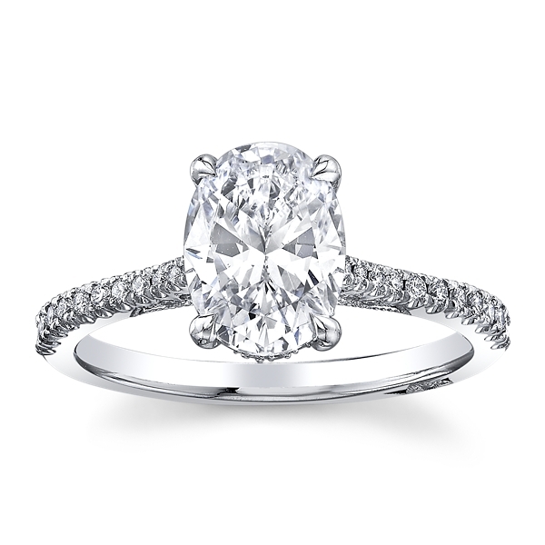 Tacori 18k White Gold Diamond Engagement Ring Setting 1/3 ct. tw.