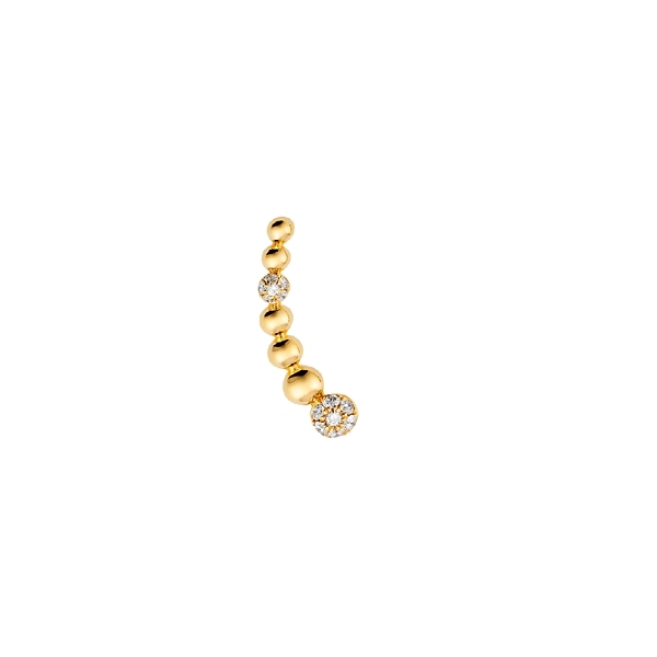 Sara Weinstock 18k Yellow Gold Diamond Ear Crawler 1/8 ct. tw.