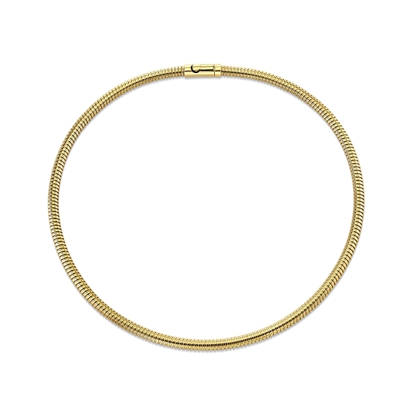 14k Yellow Gold 17" Tubogas Necklace