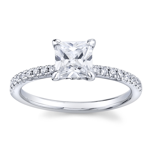 Gem Quest Bridal 14k White Gold Diamond Engagement Ring Setting 1/5 ct. tw.