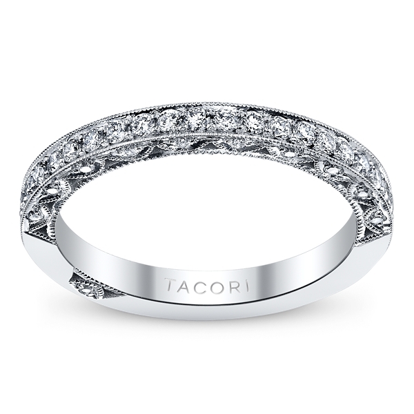 Tacori 18k White Gold Diamond Wedding Ring 3/8 ct. tw.