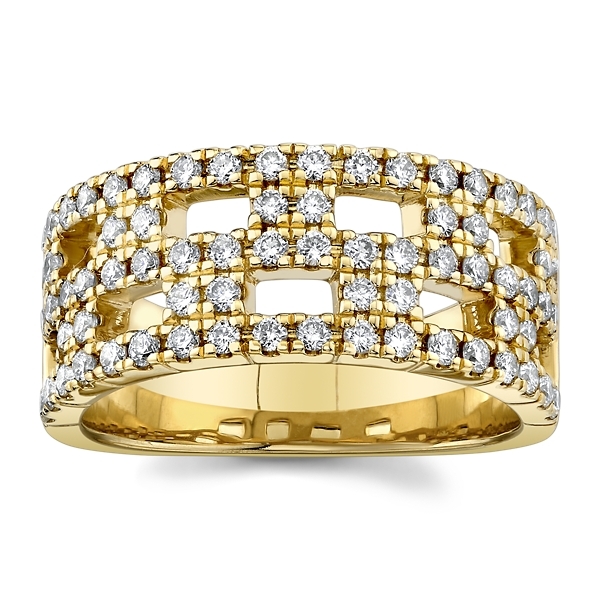 14k Yellow Gold Diamond Wedding Ring 3/4 ct. tw.