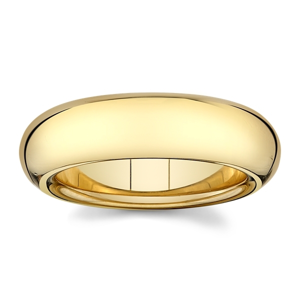 14k Yellow Gold 6 mm Fashion Ring
