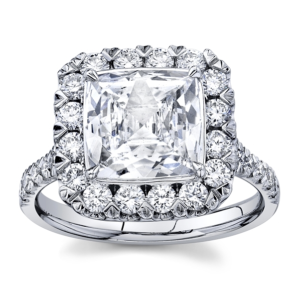 Christopher Designs Lab-Grown 14k White Gold Diamond Engagement Ring 3 ct. tw.