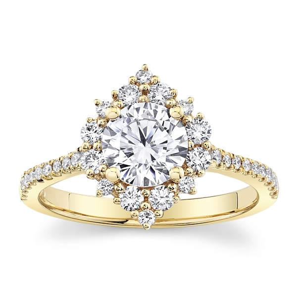 RB Signature 14k Yellow Gold Diamond Engagement Ring Setting 3/8 ct. tw.