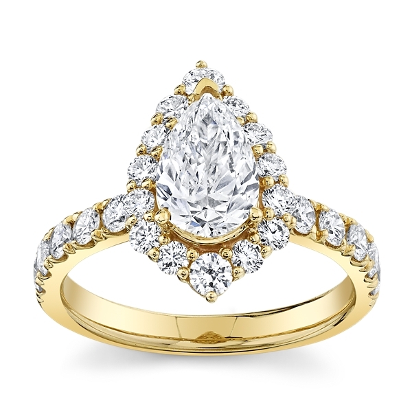 Eternalle Lab-Grown 14k Yellow Gold Diamond Engagement Ring 2 ct. tw.