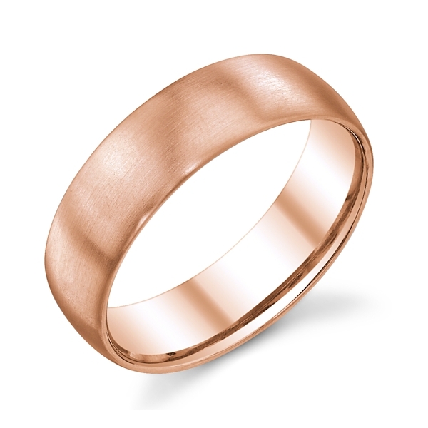 Christian Bauer 14k Red Gold 6.5 mm Wedding Band