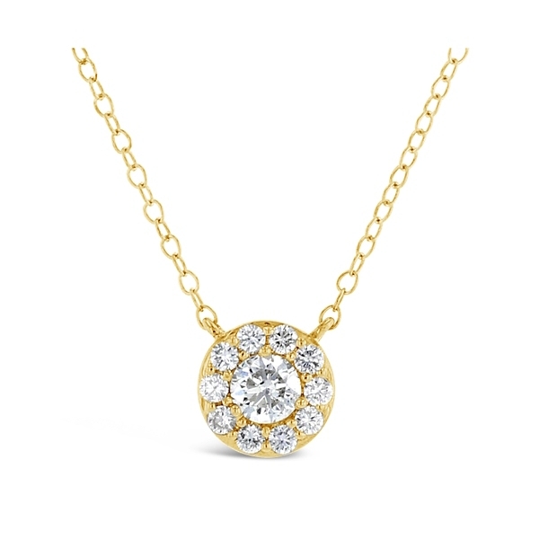 Eternalle Lab-Grown 14k Yellow Gold Diamond Necklace 1/2 ct. tw.