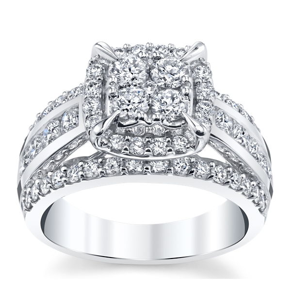 Mosaic Collection 14k White Gold Diamond Engagement Ring 2 ct. tw.