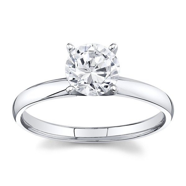 14k White Gold Engagement Ring Setting