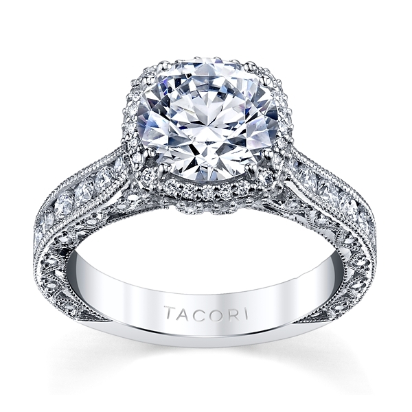 Tacori Platinum Diamond Engagement Ring Setting 1 1/4 ct. tw.