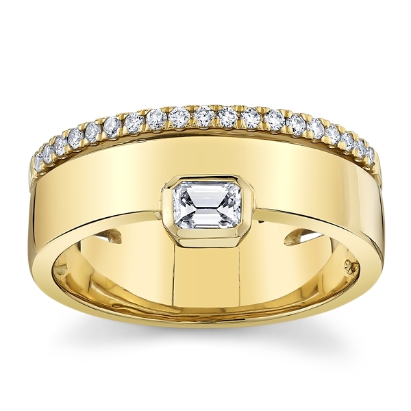 Shy Creation 14k Yellow Gold Diamond Fashion Ring 3/8 ct. tw.