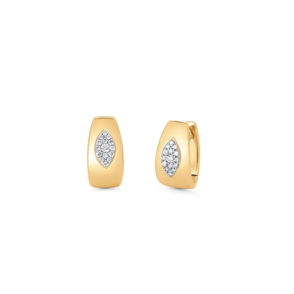 Sara Weinstock 18k Yellow Gold Diamond Earrings 1/6 ct. tw.