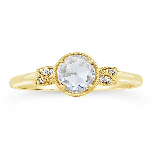14k White Gold Engagement Ring Setting