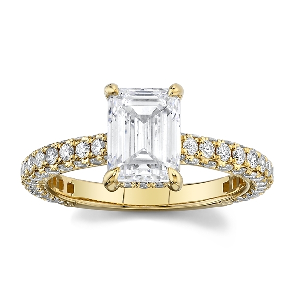 Divine 14k Yellow Gold Diamond Engagement Ring Setting 1 ct. tw.