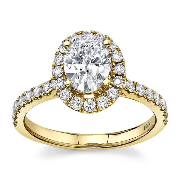 Eternalle Lab-Grown 14k Yellow Gold Diamond Engagement Ring 1 1/3 ct. tw.