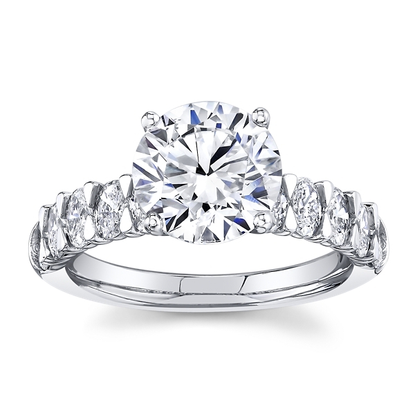 Eternalle Lab-Grown 14k White Gold Diamond Engagement Ring 3 1/4 ct. tw.