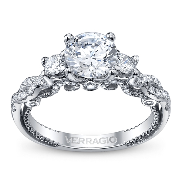 Verragio Ladies 18k White Gold Diamond Engagement Ring Setting