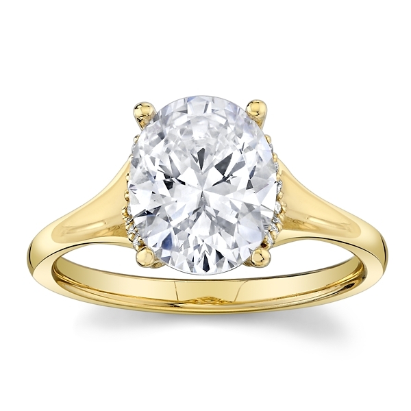 RB Signature 14k Yellow Gold Diamond Engagement Ring Setting 1/8 ct. tw.