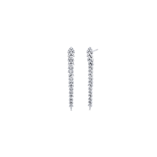 14k White Gold Diamond Earrings 5/8 ct. tw.
