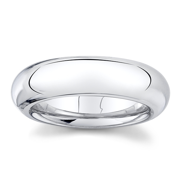 14k White Gold 6 mm Fashion Ring