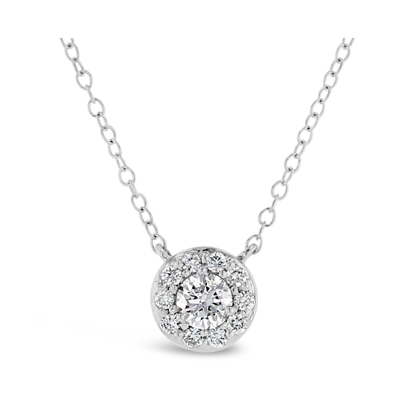 Eternalle Lab-Grown 14k White Gold Diamond Necklace 1/2 ct. tw.