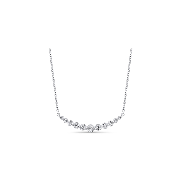 Memoire 18k White Gold Diamond Necklace 1/2 ct. tw.