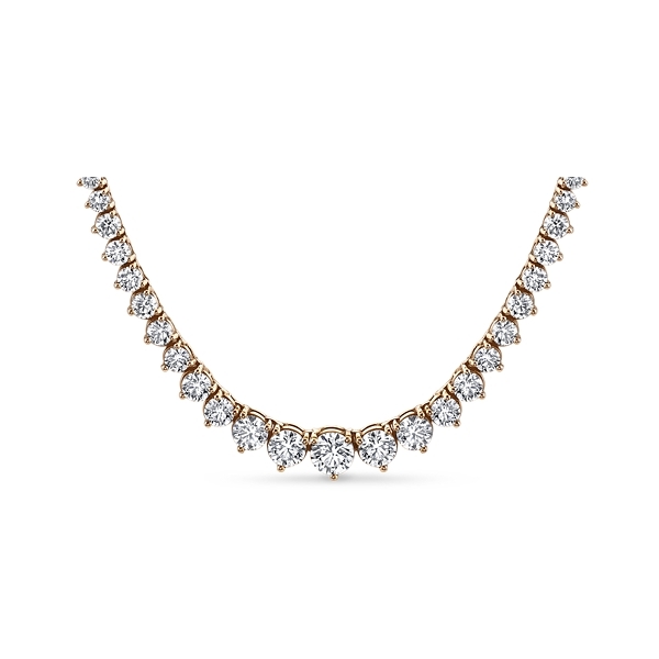 14k Rose Gold Diamond Necklace 10 ct. tw.