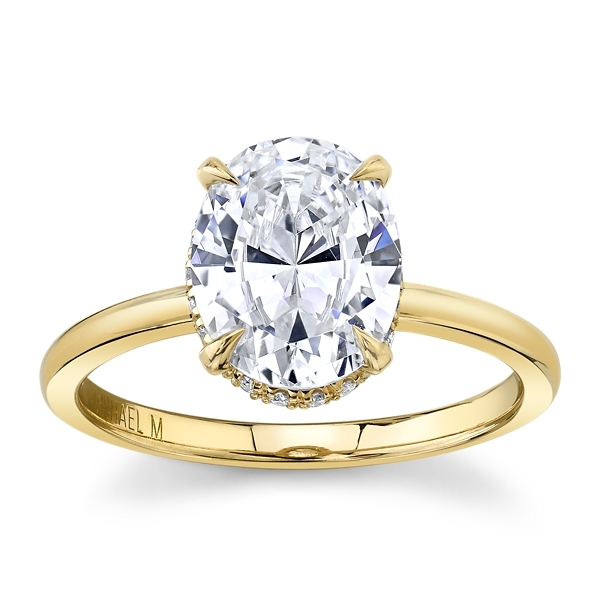 Michael M. 18k Yellow Gold Diamond Engagement Ring Setting 1/10 ct. tw.