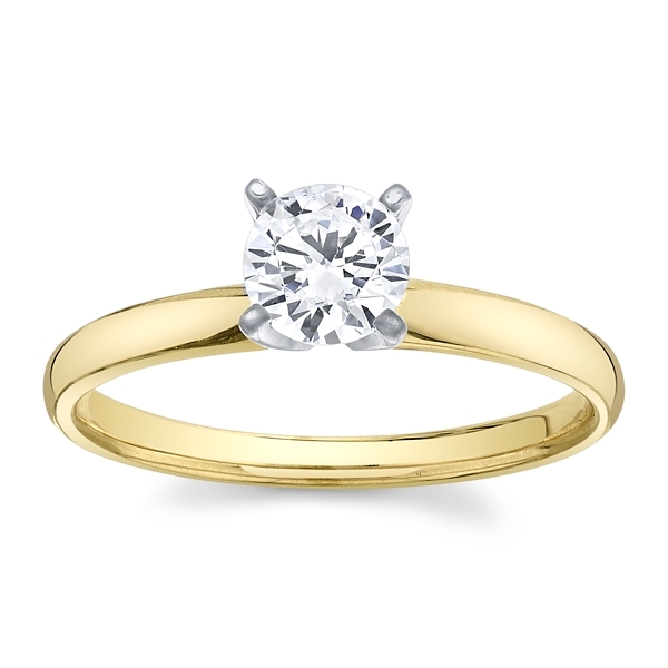 14k Yellow Gold Engagement Ring Setting
