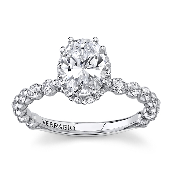 Verragio 14k White Gold Diamond Engagement Ring Setting 5/8 ct. tw.