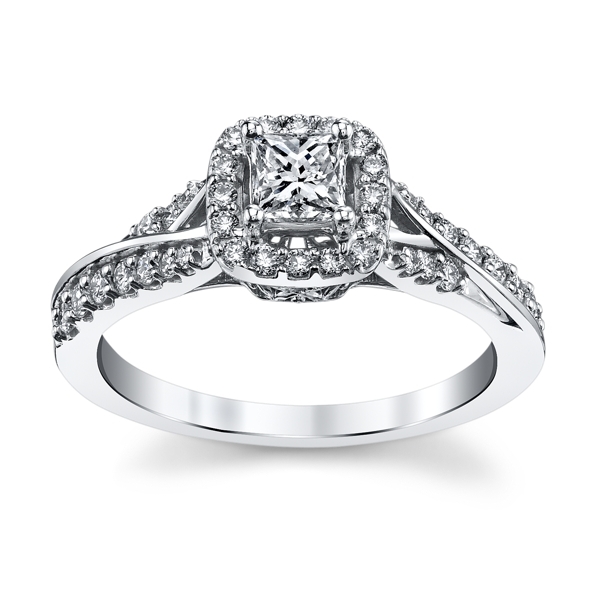 Cherish 14k White Gold Diamond Engagement Ring 3/4 ct. tw.