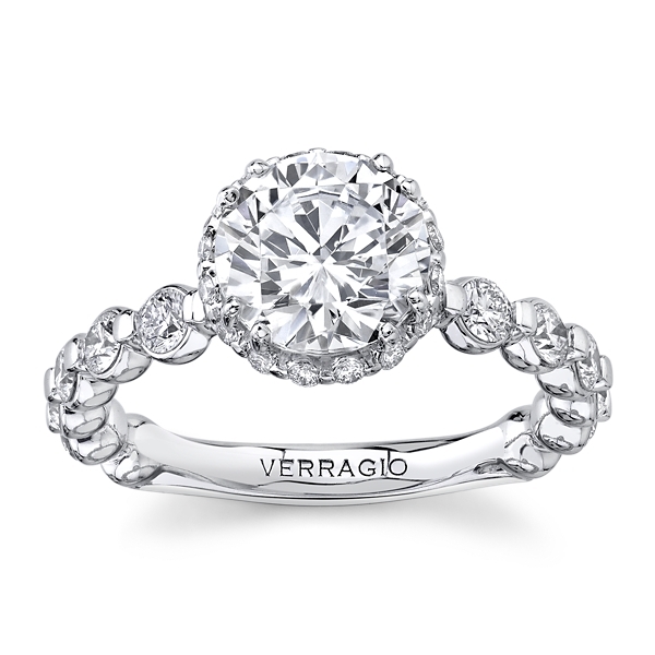 Verragio 14k White Gold Diamond Engagement Ring Setting 1 ct. tw.