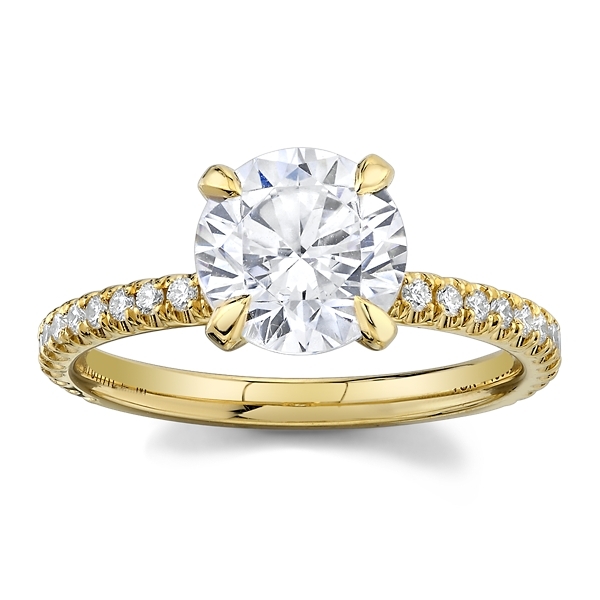 Michael M. 18k Yellow Gold Diamond Engagement Ring Setting 1/3 ct. tw.