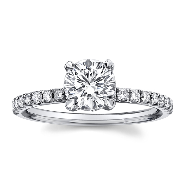 Christopher Designs Lab-Grown 14k White Gold Diamond Engagement Ring 1 1/3 ct. tw.