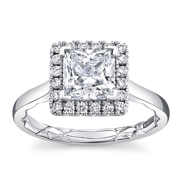 A.Jaffe 14k White Gold Diamond Engagement Ring Setting 1/4 ct. tw.