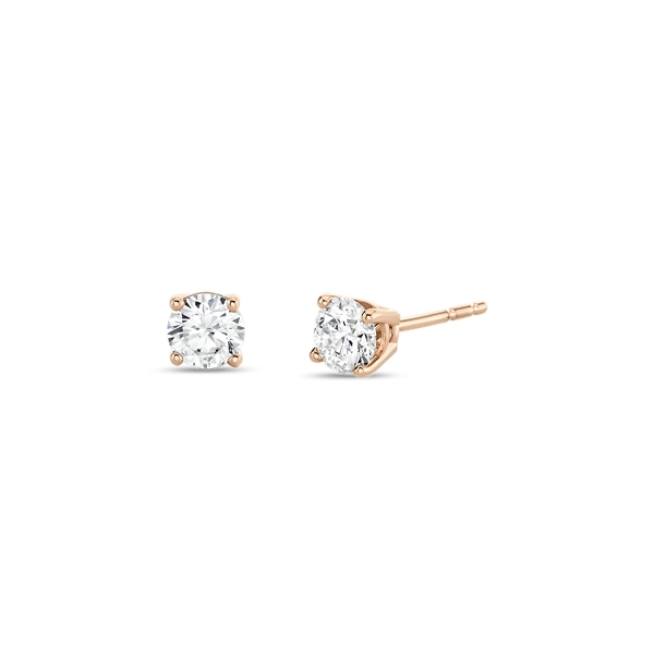 Eternalle Lab-Grown 14k Rose Gold Solitaire Diamond Earrings 3/4 ct. tw.