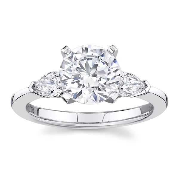 14k White Gold Diamond Engagement Ring Setting 1/2 ct. tw.