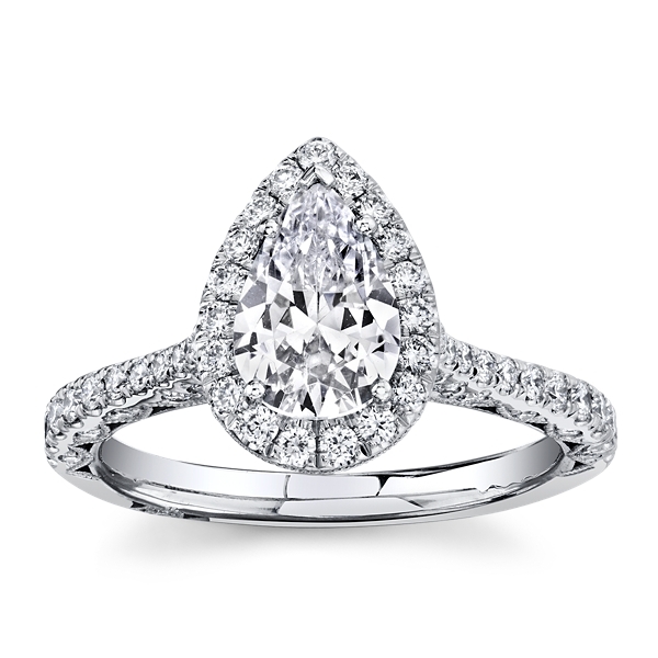 Tacori 18k White Gold Diamond Engagement Ring Setting 1/2 ct. tw.