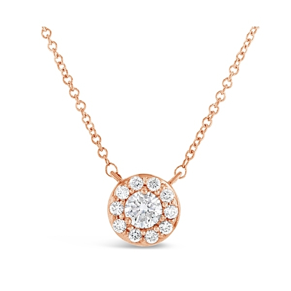 Eternalle Lab-Grown 14k Rose Gold Diamond Necklace 1/2 ct. tw.