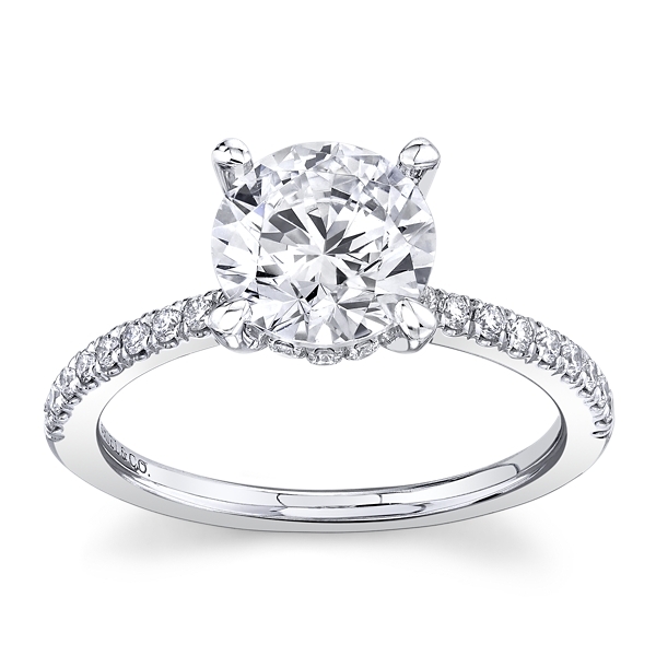 Gabriel & Co. 14k White Gold Diamond Engagement Ring Setting 1/3 ct. tw.
