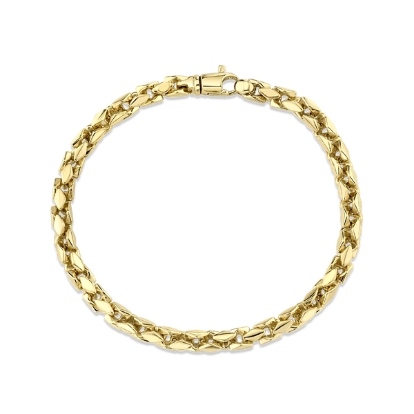 14k Yellow Gold 8.25" Box Like Chain Bracelet