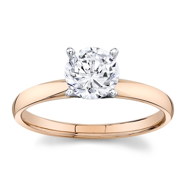 14k Rose Gold Engagement Ring Setting