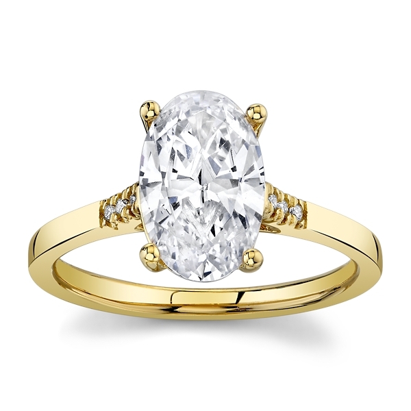 RB Signature 14k Yellow Gold Diamond Engagement Ring Setting 0.04 ct. tw.