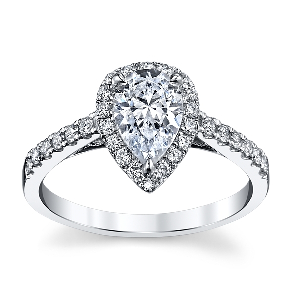 Kirk Kara 18k White Gold Diamond Engagement Ring Setting 1/3 ct. tw.