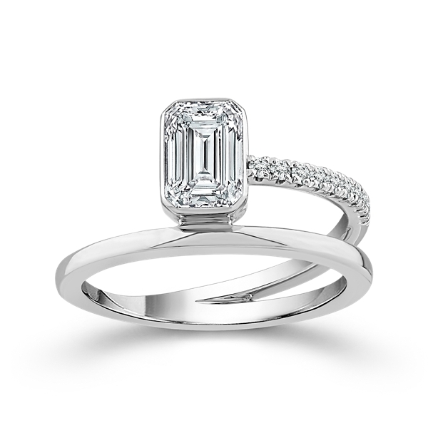 Skyset 14k White Gold Lab-Grown Diamond Fashion Ring 1 ct. tw.