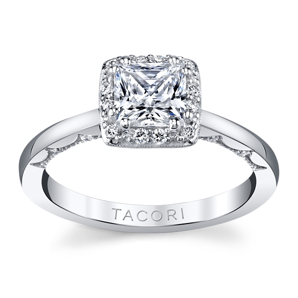 Tacori 14k White Gold Diamond Engagement Ring Setting 1/6 ct. tw.