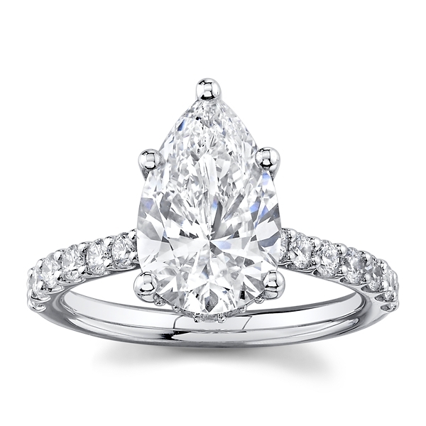 Eternalle Lab-Grown 14k White Gold Diamond Engagement Ring 3 1/2 ct. tw.